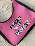 "Beware Of The Plastics" Hand Painted Shoulder Bag