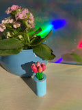 Tiny Clay Tulips (in vase)