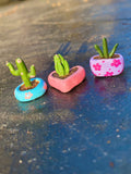 Tiny Clay Succulents (set of 3)