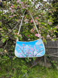 “Day & Night” Hand Painted Shoulder Bag