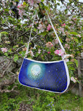 “Day & Night” Hand Painted Shoulder Bag